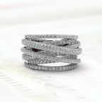 Elegant Diamond Accented Wrap Around Ring