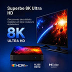 12 Mois Android 14 TV Box 4GB RAM 128GB ROM Quad-Core Mali-G31 GPU