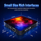 12 Mois Android 14 TV Box 4GB RAM 128GB ROM Quad-Core Mali-G31 GPU